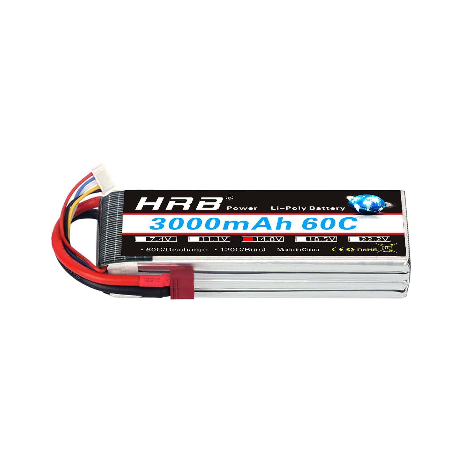 Batería lipo HRB 4S 3000mAh 14.8V 60C Batería Compatible