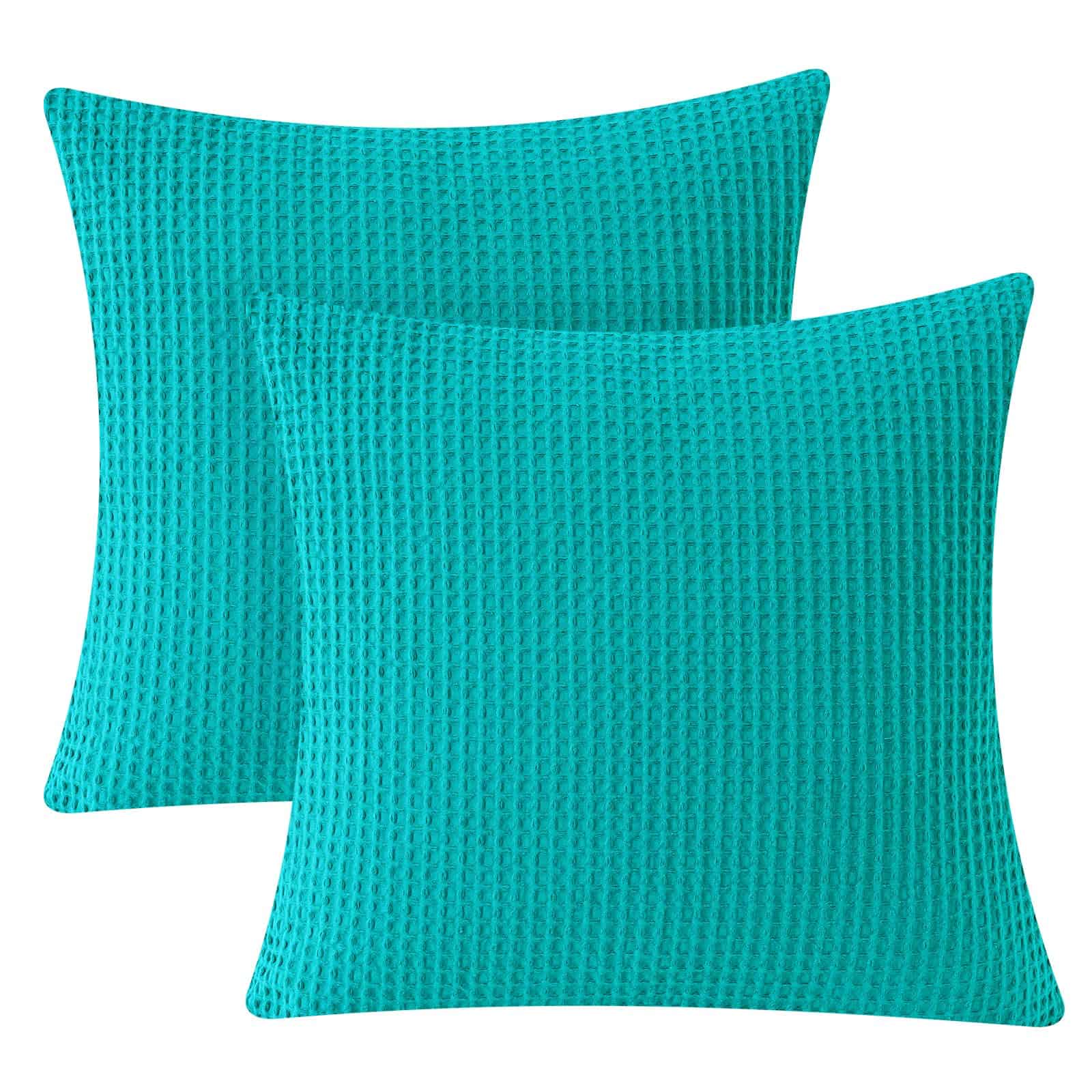 PHF Fundas de Almohada de Estilo Europeo de Tela de Gofre - Imagen 9