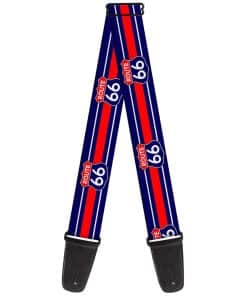 Correa de guitarra Buckle-Down Ruta 66 Señal de la