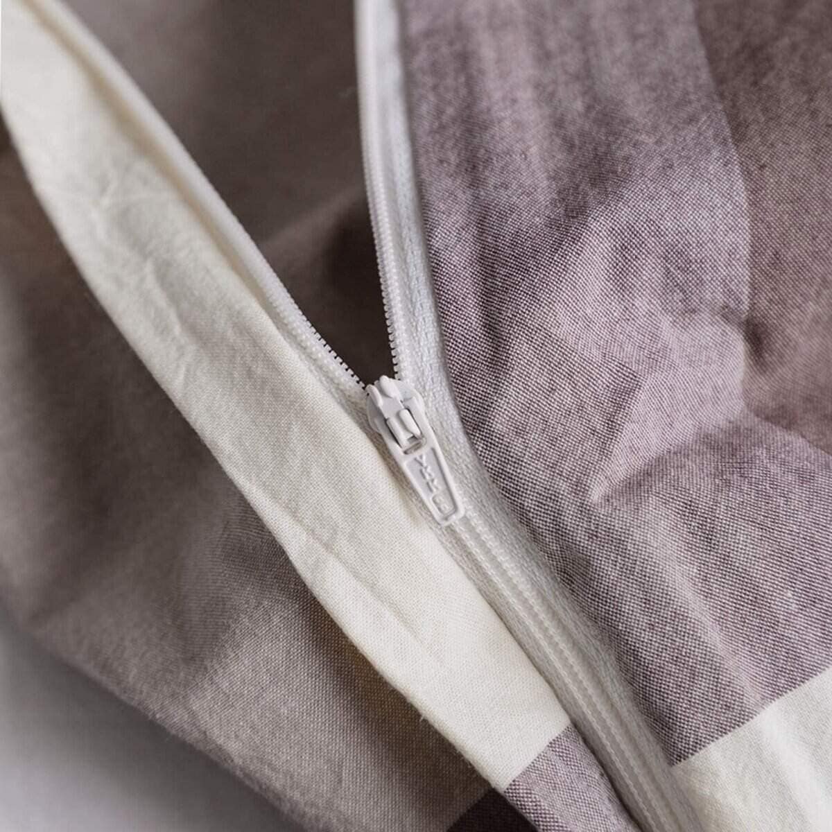 SUSYBAO 100% Funda de Edredón de Algodón Lavado King Juego - Imagen 4