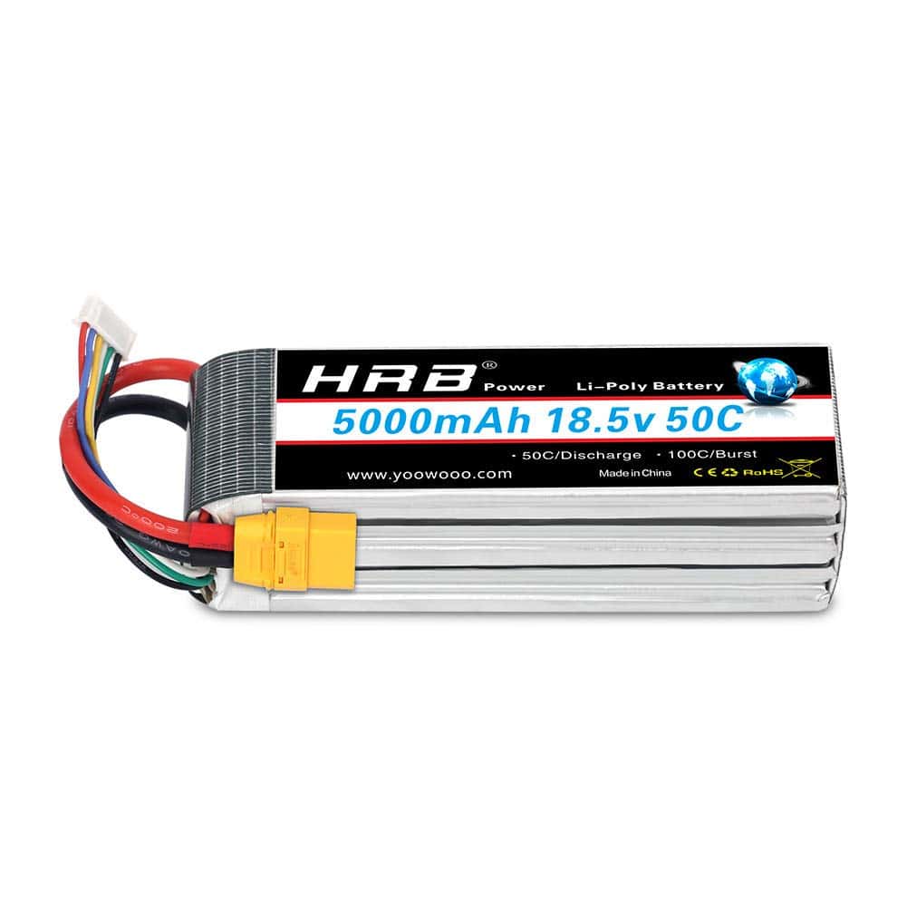 Batería de Lipo HRB 5S 18.5V 5000mAh 50-100C con Conector