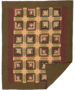 Manta Acolchada Tea Cabin VHC Brands 60x50 Diseño de Cabaña