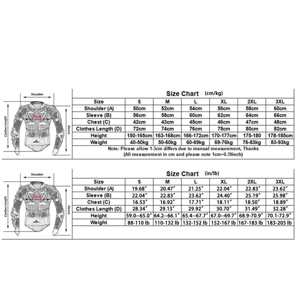 Chamarra de armadura completa para motocicleta HEROBIKER - Imagen 3