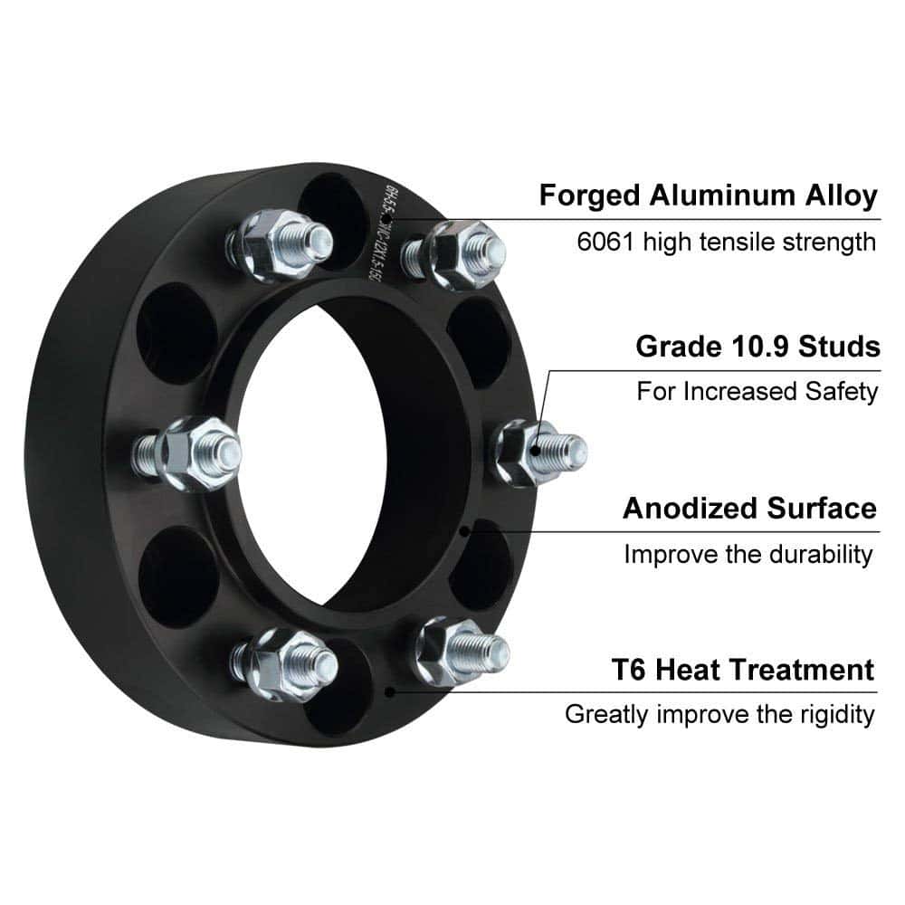 DCVAMOUS 4PC Espaciadores de Rueda Hubcentric de 6x5.5 - Imagen 6