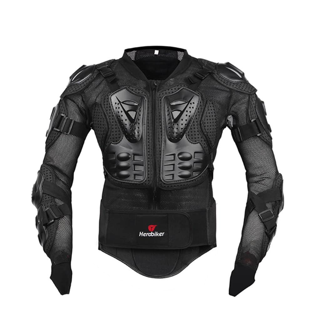 Chaqueta de armadura completa para -Negro