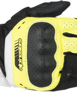 Guantes de cuero Alpinestars SP-5 (Mediano) (Negro/Amarillo