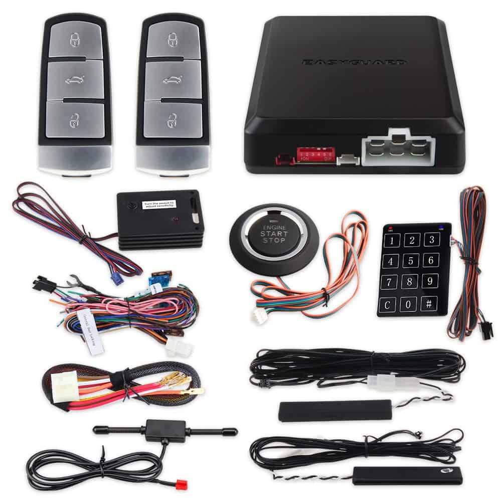 Sistema de Alarma para Auto EASYGUARD EC002-V0-NS con Botón