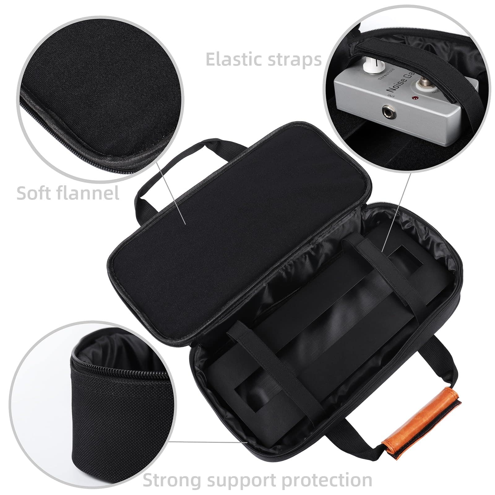 Pedalboard Mr.Power 15 x 5.7 pulgadas Portátil 0.75lb Súper - Imagen 6