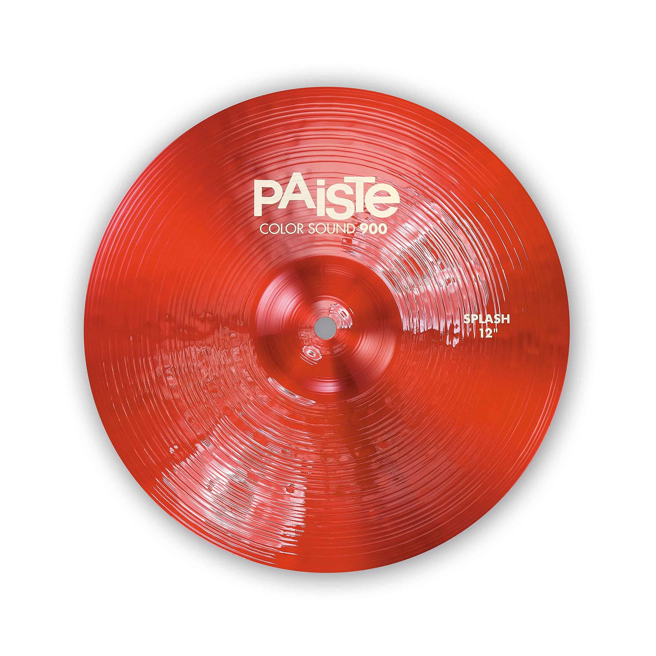 Platillo Splash Rojo Paiste Color Sound 900 de 12 Pulgadas