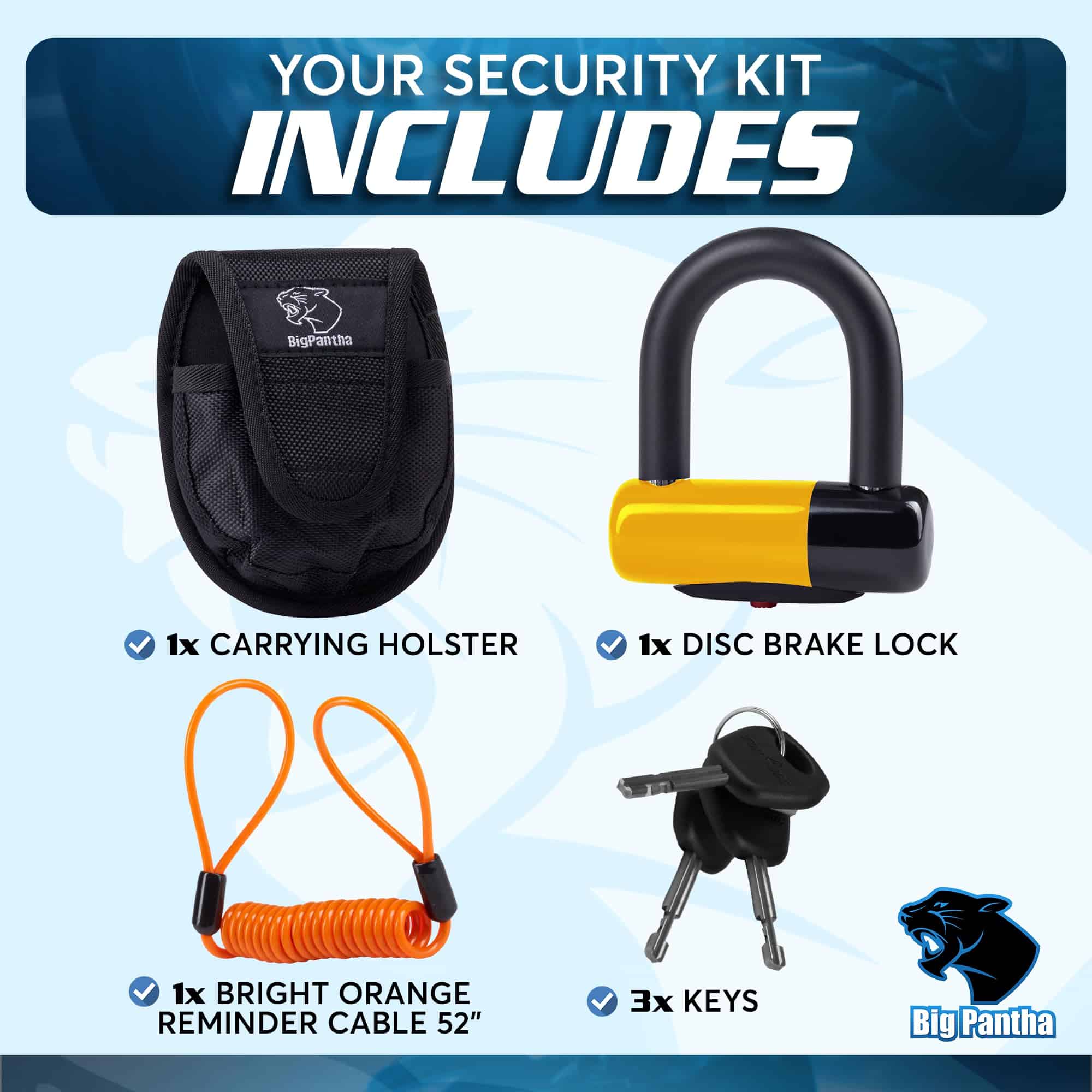 Candado para Disco de Freno Antirrobo Bigpantha - Candado - Imagen 5