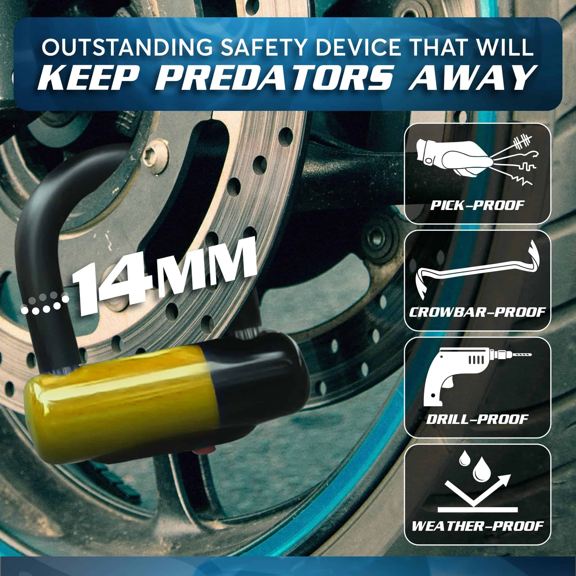 Candado para Disco de Freno Antirrobo Bigpantha - Candado - Imagen 3