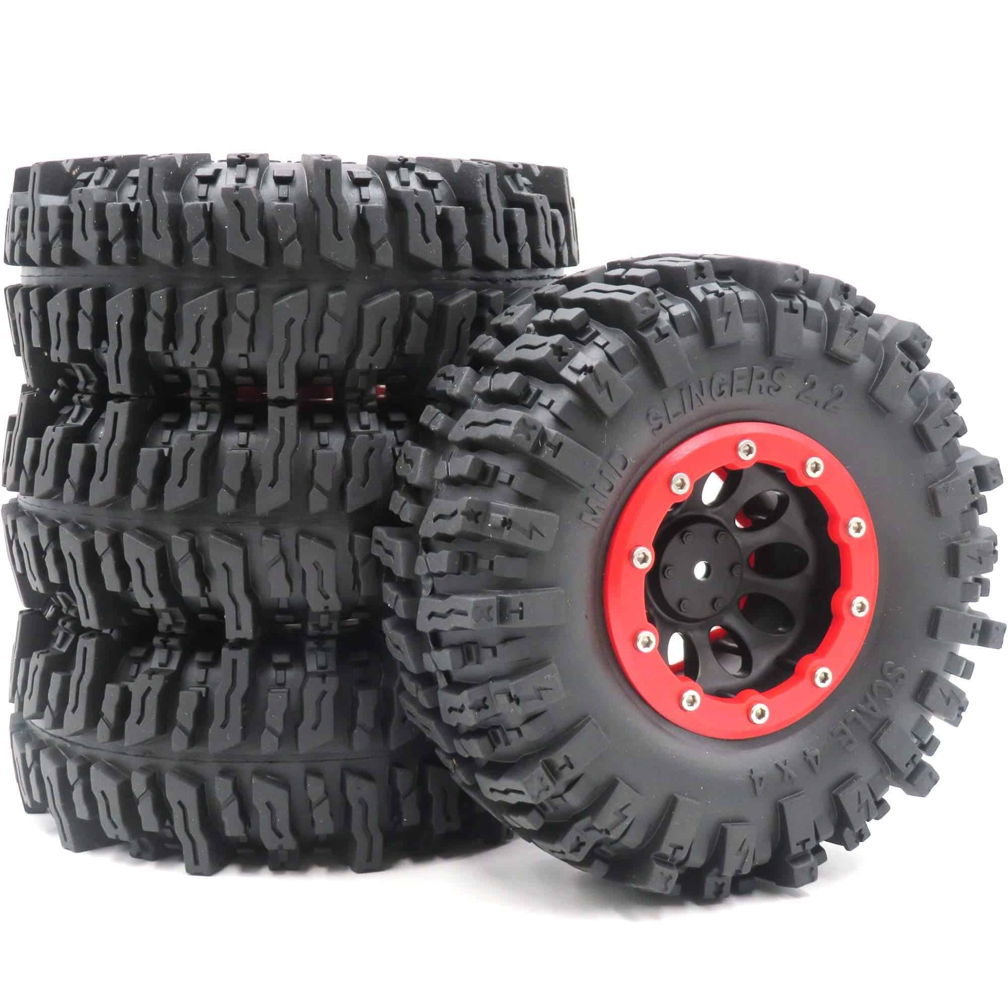 4pcs RC 2.2 Mud Slingers Tires Soft Sticky Tyers Altura - Imagen 8