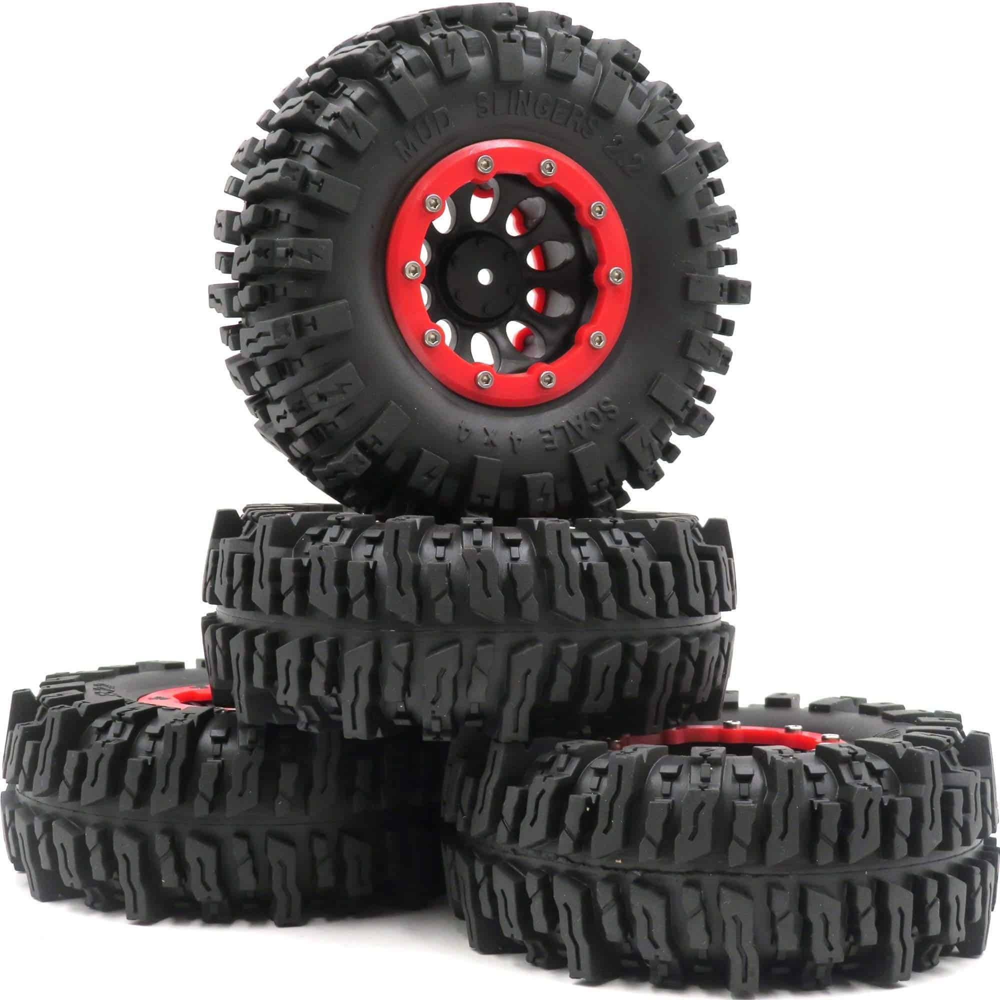 4pcs RC 2.2 Mud Slingers Tires Soft Sticky Tyers Altura