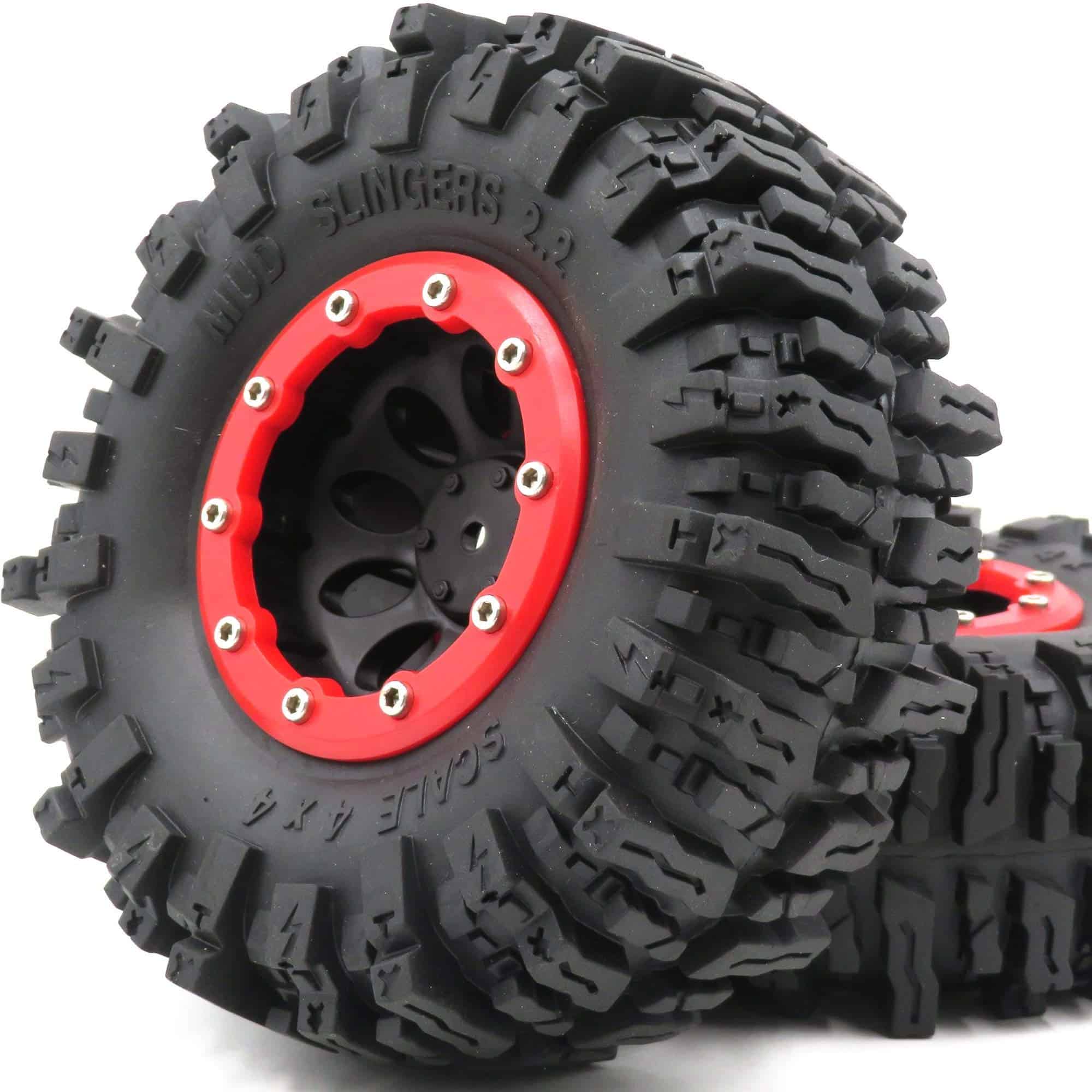 4pcs RC 2.2 Mud Slingers Tires Soft Sticky Tyers Altura - Imagen 3