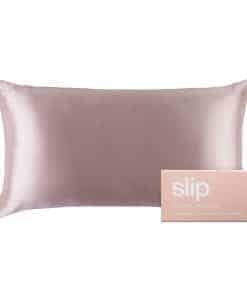 Funda de Almohada de Seda para Rey, Rosa (20" x 36")