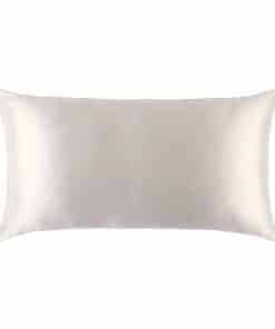 Funda de Almohada de Seda King Slip, Blanco (20" x 36")