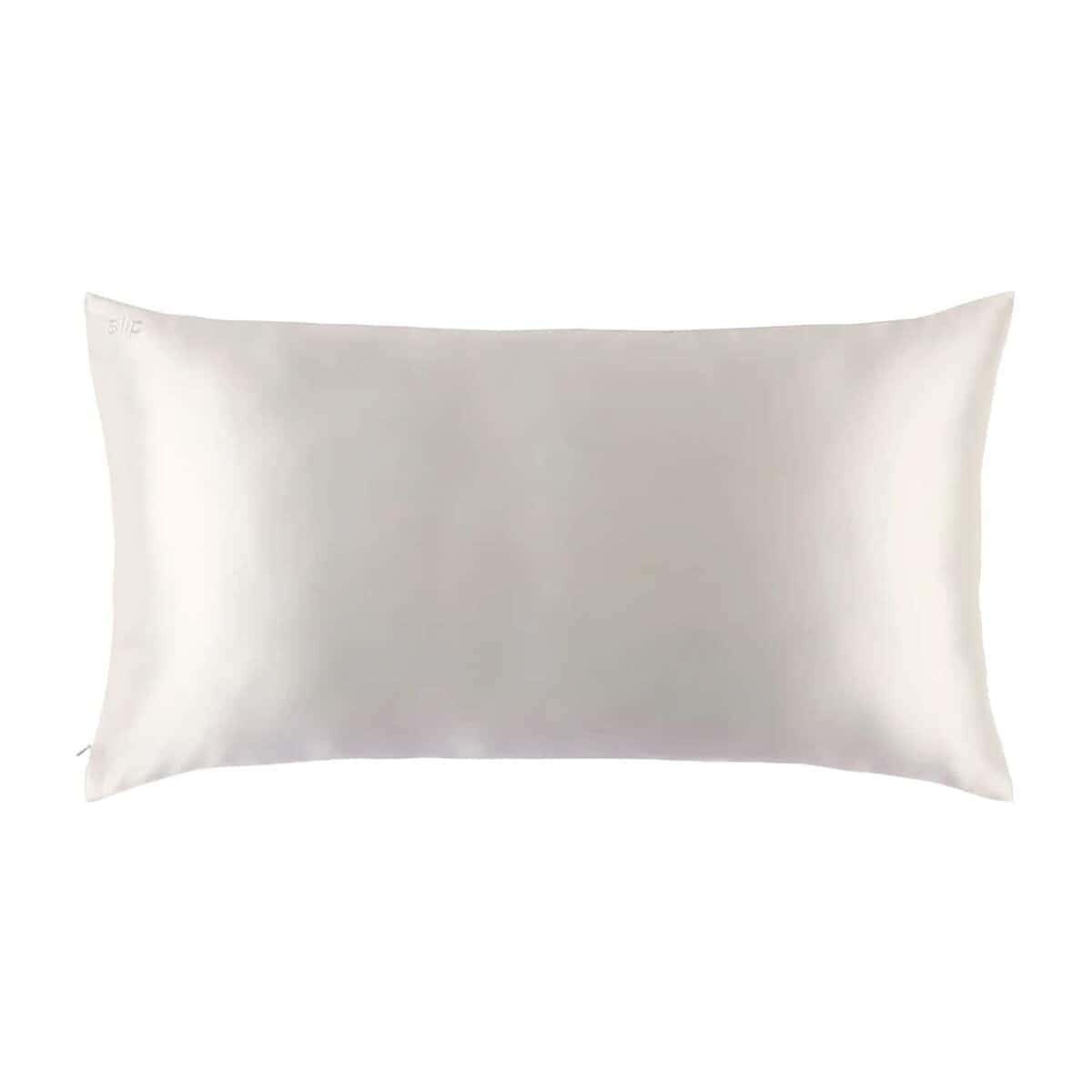 Funda de Almohada de Seda King Slip, Blanco (20" x 36")