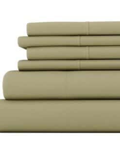 Juego de sábanas de 6 piezas Linen Market, Verde Salvia,