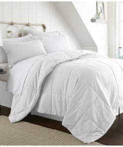 Juego de Cama en una Bolsa ienjoy Home, Queen, Blanco