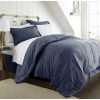 Set de Cama ienjoy Home, Twin, Azul Marino