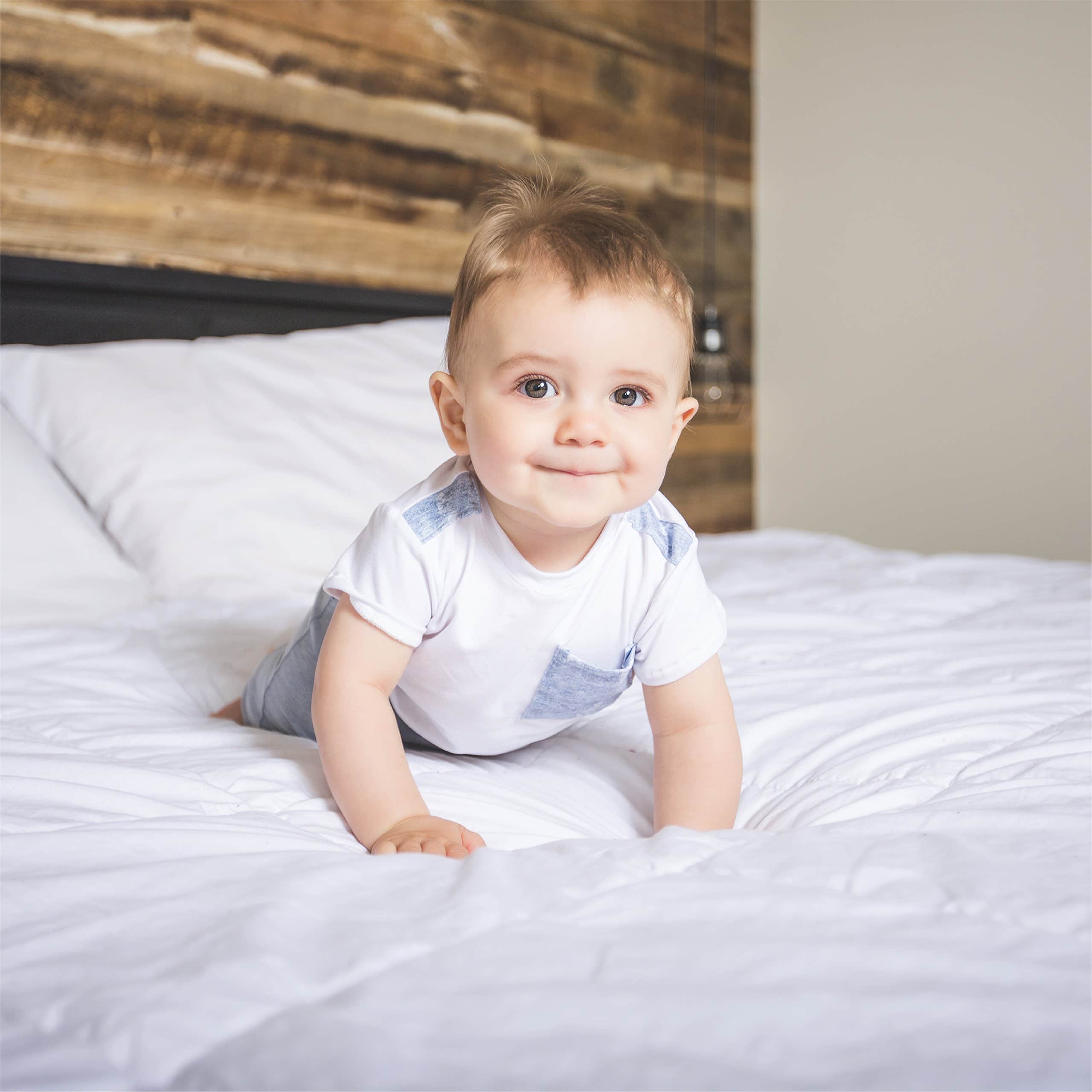 ienjoy Home Becky Cameron Plush Matress Pad, King, White - Imagen 5