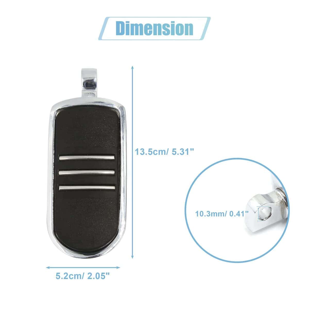 1 Par 10.3mm de Aluminio Motocicleta Rearsets Juego Trasero - Imagen 3