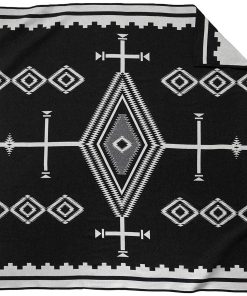 Manta de lana PENDLETON Los Ojos - Negro/Blanco, Tamaño King