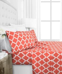 Juego de sábanas y fundas de almohada de lujo italiano de 4