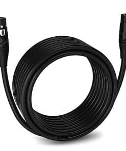 Cable de micrófono balanceado LyxPro Quad Series de 30 pies