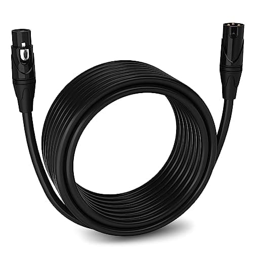 Cable de micrófono balanceado LyxPro Quad Series de 30 pies