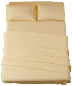 Juego de sábanas SONORO KATE de microfibra -Mellow Yellow