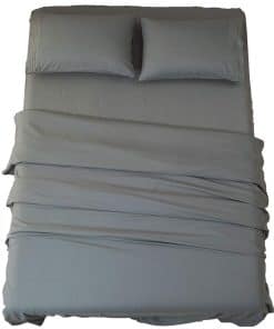 Juego de sábanas SONORO KATE de microfibra -Gris Oscuro