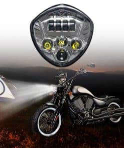 Asamblea de Faro LED IP-67 Headlight Cromado Lámpara