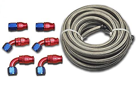 Kit de Manguera de Combustible PTFE y Conexiones Giratorias