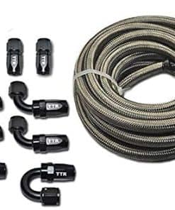 Manguera de línea de combustible E85 de acero inoxidable