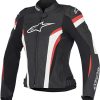 Chaqueta de moto de cuero Alpinestars para mujer Stella GP
