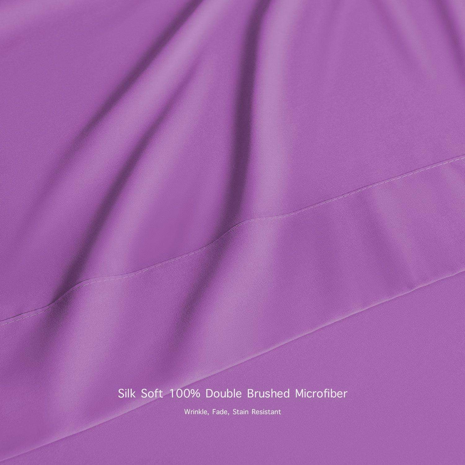 Set de sábanas de microfibra cepillada BASIC CHOICE, - Imagen 4