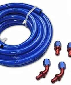 -6 AN AN-6 Manguera de Combustible de Bloqueo Push Azul