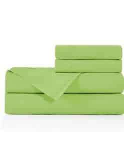 Juego de Sábanas Tamaño Queen BASIC -Verde Lima
