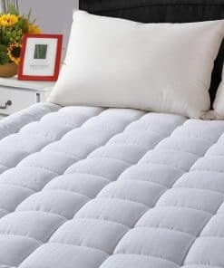 LEISURE TOWN Protector de Colchón Queen Size de Algodón