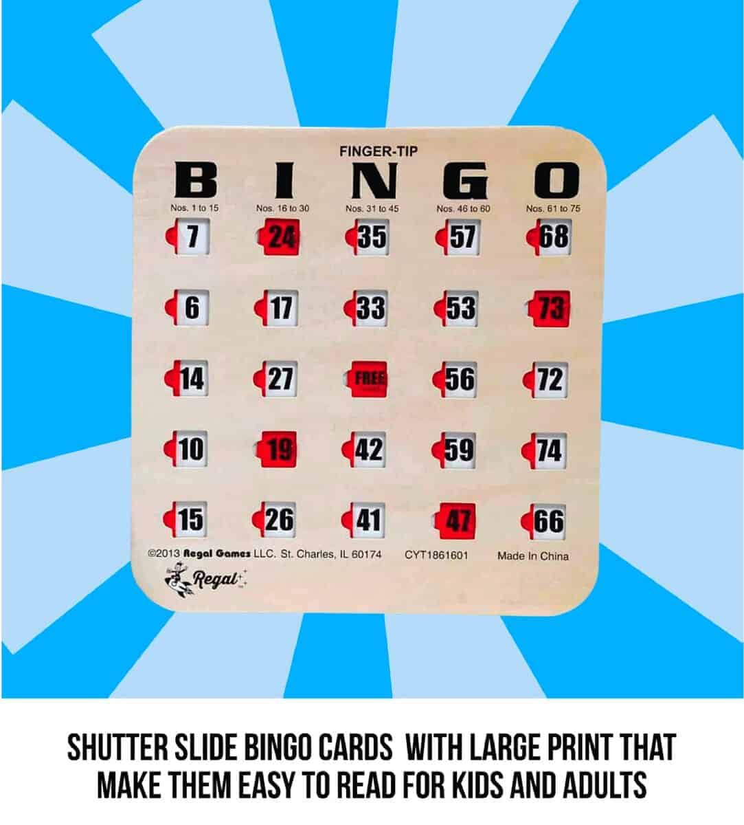 Baraja de Bingo Regal con Ventanas Deslizantes - Juego de - Imagen 5