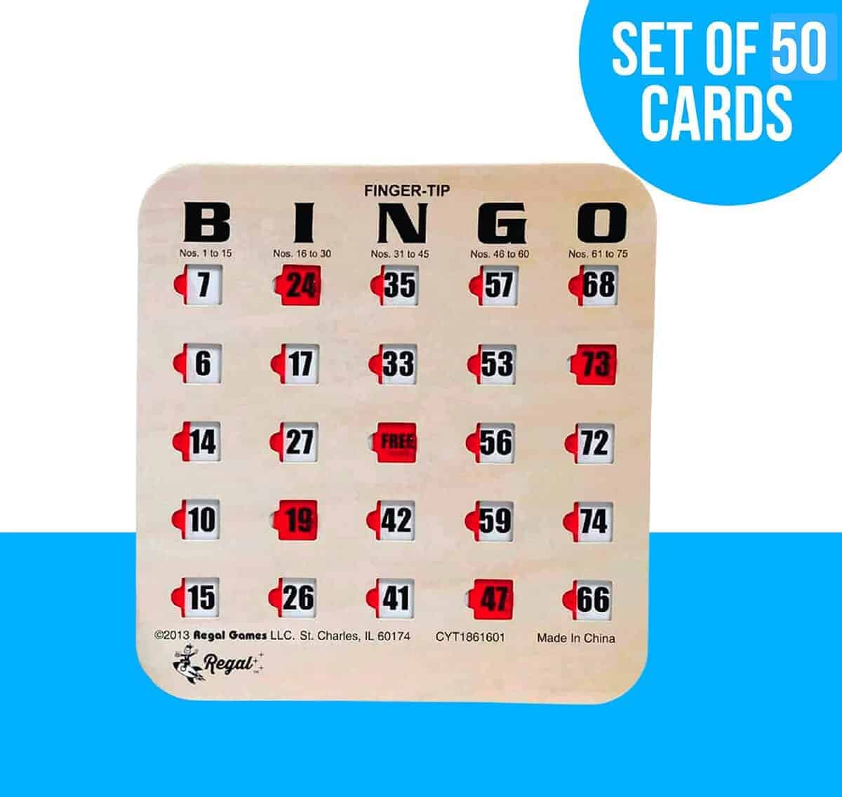 Baraja de Bingo Regal con Ventanas Deslizantes - Juego de - Imagen 4