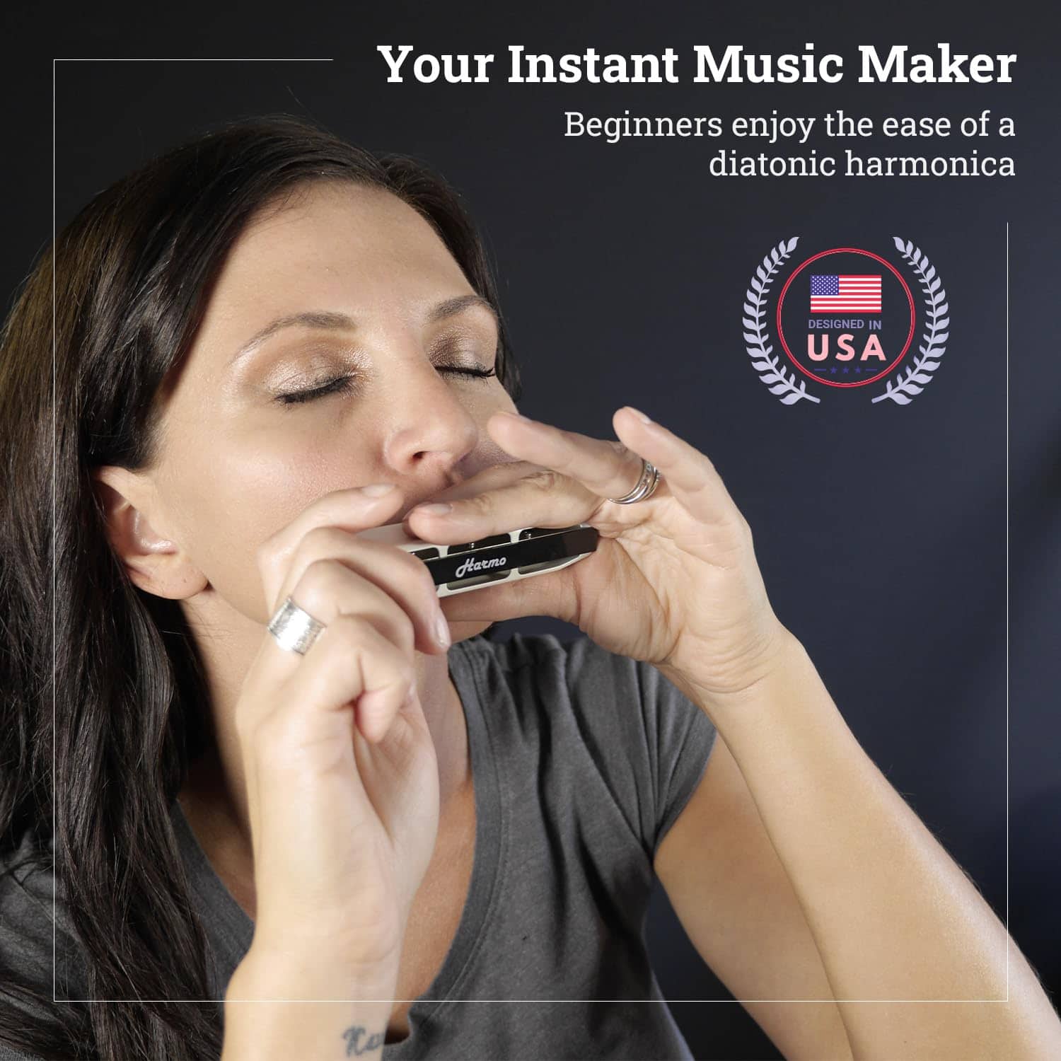 Armonica Diatónica Polar en Sol - 10 Hoyos 20 Notas, - Imagen 7