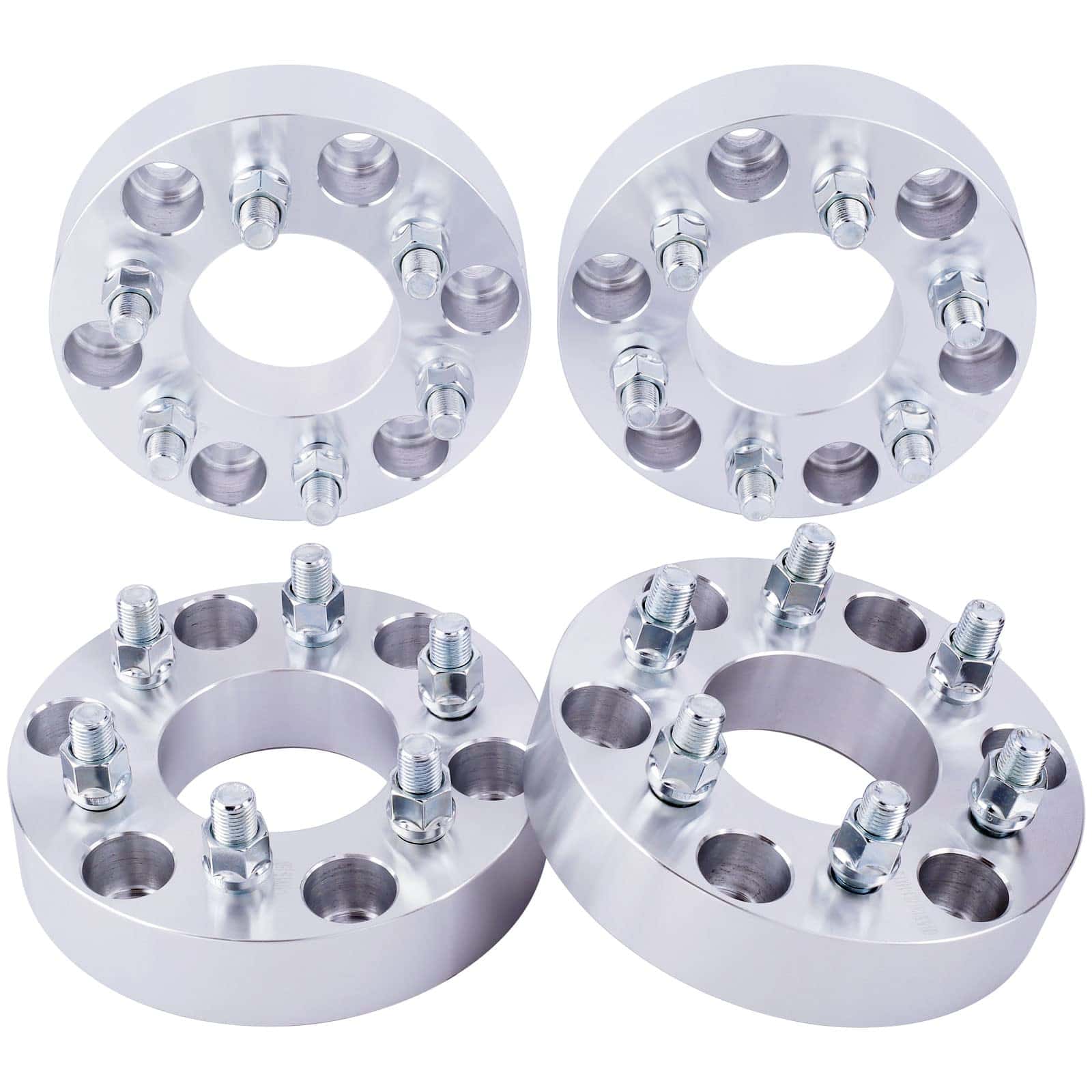 DCVAMOUS 4PC Separadores de Ruedas 6x5.5 de 1.5 Pulgadas