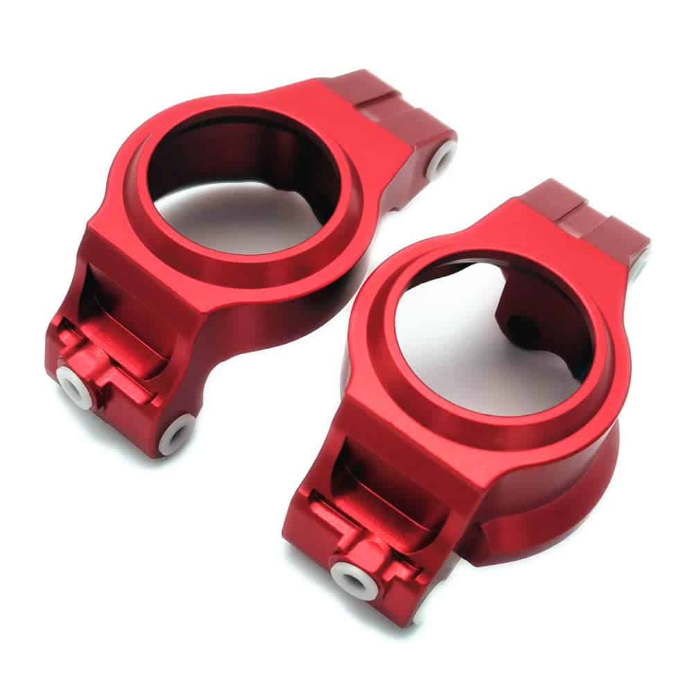 Aluminio Delantero C HUB C-HUB - 1PR Reemplazo de 7732 Rojo