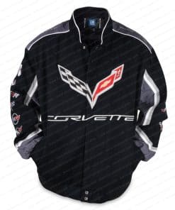 Chaqueta de Tela de Twill con Collage de Logos de Corvette