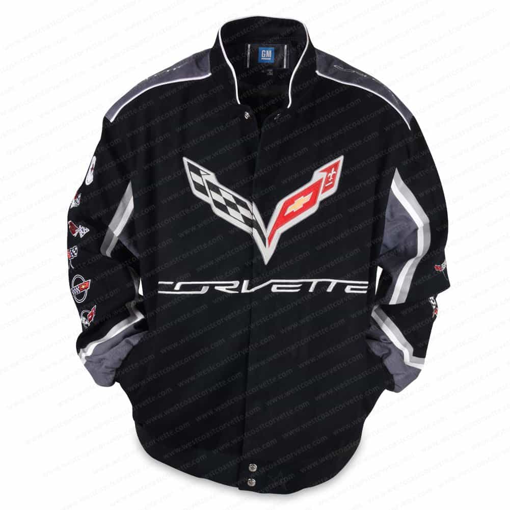 Chaqueta de Tela de Twill con Collage de Logos de Corvette