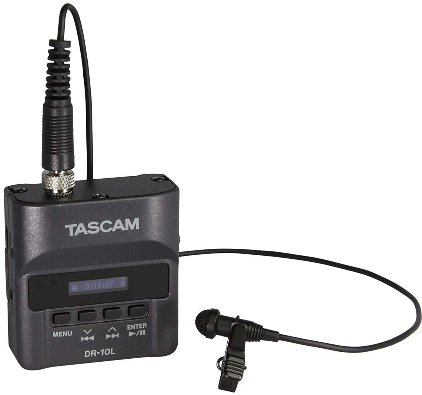 Grabadora de audio digital Tascam DR-10L y micrófono - Imagen 3