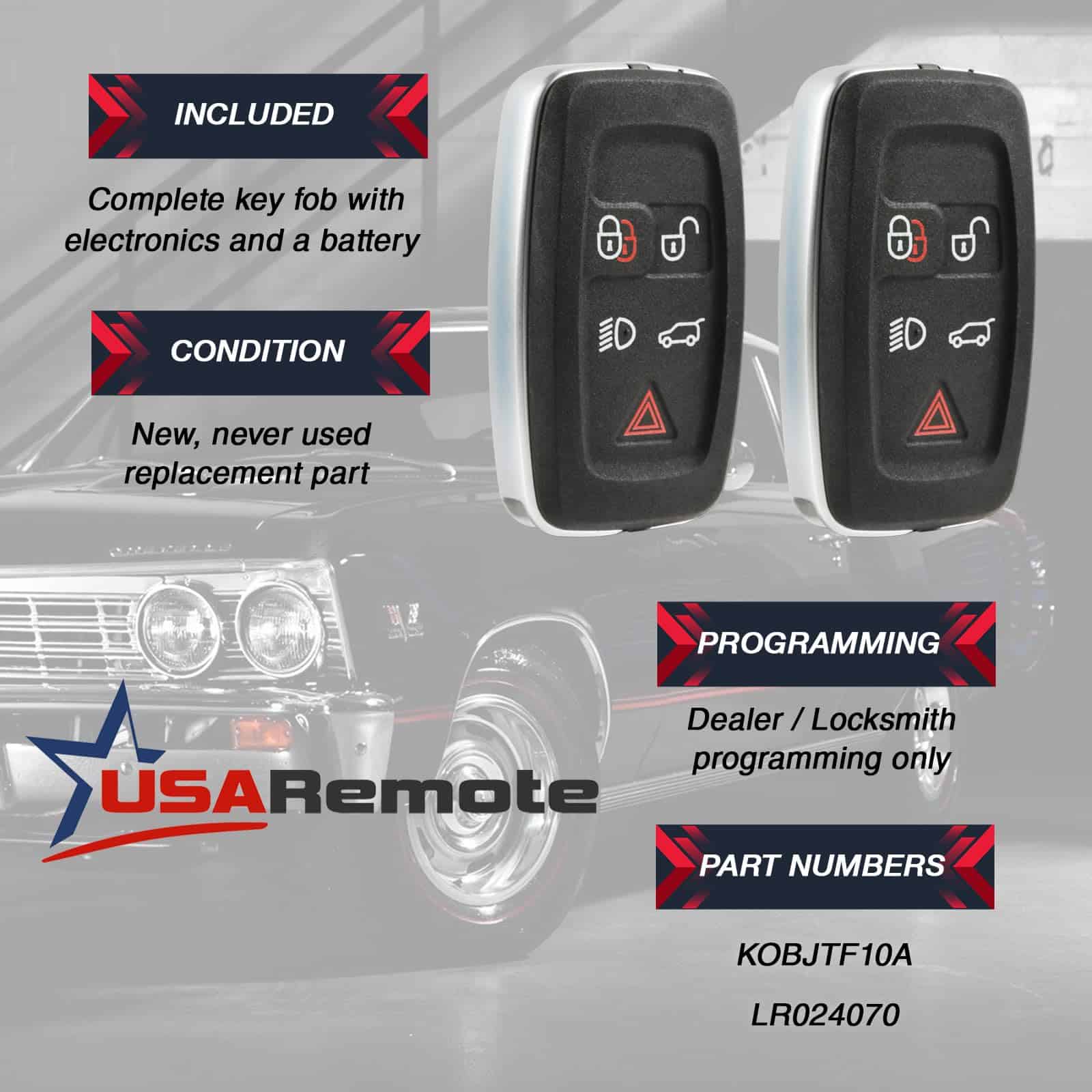 Llavero de llave inteligente sin llave para Land Rover, - Imagen 4