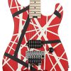 Guitarra Eléctrica EVH Striped Series 5150 - Roja, Negra y